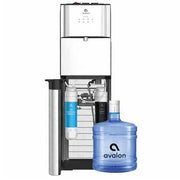 Avalon Bottom Loading Water Cooler with Filtration, Hot Cold Room Water, Stainless Steel, 3-Gallon Bottle, A3F