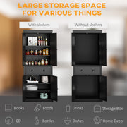 Aosom Kitchen Pantry Cabinet, Traditional Freestanding Storage with 4 Shaker-Style Doors, Drawer, 3 Adjustable Shelves, Brown, 72.5 in