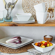 Overandback 2369 32-Piece Squared Dinnerware Set