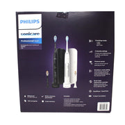 Philips HX7513/70 Sonicare Professional Clean Power Toothbrush - 2 Pack (One Black, One White)