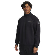 Under Armour 6010692 001 Freedom Icon Fleece Half-Zip Pullover for Men, Black, XL