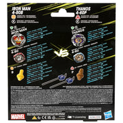 Beyblade G0287 X Marvel Collab Iron Man 4-80B vs. Thanos 4-60B Multipack Battling Tops Set, Ages 8+