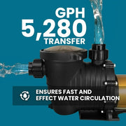 XtremepowerUS X5034 1.5HP 5280GPH CSA InGround Pool Pump, with Strainer