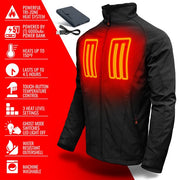 ActionHeat Men's 5V Battery Heated Jacket Black L