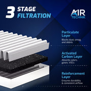 AirTechnik CF10775 PM2.5 Activated Carbon Cabin Air Filter for Select 2010-2022 Buick, Cadillac, Chevrolet, Saab Models
