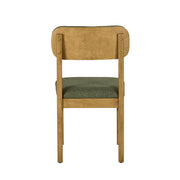 Better Homes & Gardens BH2402125171009 Juliet Dining Chairs 2 Pack, Light Honey Finish & Olive Green