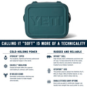 YETI Hopper Flip 12 Soft Cooler, Leakproof, Insulated with ColdCell, Wild Vine Red, 12 qt, 18060131502