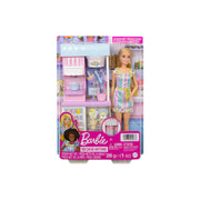 Mattel HCN46 Barbie Ice Cream Shop Playset with Blonde Doll