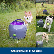 PetSafe Automatic Ball Launcher Dog Toy, Adjustable Distance and Angle, Water-Resistant, Includes 2 Tennis Balls, PTY00-14665