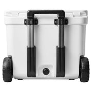 YETI RDE60WH Roadie 60 Wheeled Cooler with Retractable Periscope Handle, White