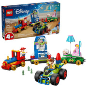 LEGO Disney Pixar Toy Story Celebration Train and RC Car Building Set, 206 Pieces, Ages 4+, Includes Woody Jessie Bo Peep Buzz Lightyear, Model 43264