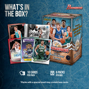Topps Bowman 2025-26 Basketball Value Box, 6 Packs, 10 Cards Per Pack, 4 Inserts