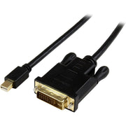 StarTech MDP2DVIMM3BS 3 ft Mini DisplayPort to DVI Active Adapter Converter Cable, 3ft (0.9m), Black