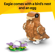 LEGO Creator 3 in 1 Cute Hamster with a Flower Building Toy for Kids Ages 7+, 166 Pieces, Multicolor, 6581017
