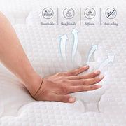 VK Queen Hybrid Mattress, 10 Inch, Memory Foam with Pocket Springs, Medium Firm, Breathable Cover, CertiPUR-US Certified