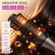 VIISHARE Hair Blow Dryer Brush 3-in-1 Ionic Ceramic Hot Air Brush for Straightening Curling Volumizing Purple KNSM8RFS