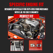 Certified Automotive Experts Polished Stainless Steel Shorty Headers Direct Bolt-On Replacement for 1979-1993 Ford Mustang 5.0L V8 CAE-005