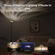 Govee H60B0A11 Uplighter Floor Lamp for Living Room, RGBIC Ripple Projector, Floor Lamp for Bedroom Works with Matter - Black