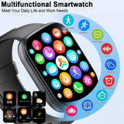 Xinwld Smart Watch T80, 1.95-Inch Ultra HD Touchscreen, Bluetooth 5.3 Calling, 110+ Sport Modes, Heart Rate and Sleep Monitor, IP68 Waterproof, Fitness Tracker for Men and Women