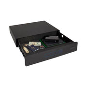 SnapSafe Under Bed Gun Safe, Medium, Black, 26 x 20 x 5 in, Electronic Lock with Key Backup, Heavy-Duty Steel Construction, 75402
