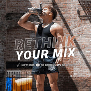 Helimix 28oz Vortex Portable Pre-Workout Protein Blender Shaker Bottle, Black - Durable