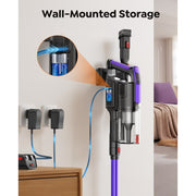 Buture VC100 Cordless Stick Vacuum Cleaner, 500W Motor, 48KPa Suction, 55-Min Runtime, Lightweight Purple