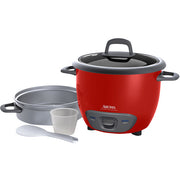 Aroma 14 Cup Non-Stick Programmable Pot Style Red Rice Cooker, 4 Piece