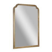 Flash Furniture Large Accent Wall Mirror, 36 in x 24 in, Solid Rubberwood Frame, Rustic Brown, Rectangle, HMHD-24M045YBN-RUSTICBRN-GG