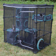 Kitty City CM-10172-CS01 Outdoor Mega Kit Cat Furniture, Black, O/S