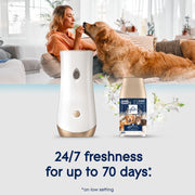 Glade Automatic Spray Air Freshener Kit with Pet Fresh Scent, Odor-Fighting, 6.2 oz, 379639