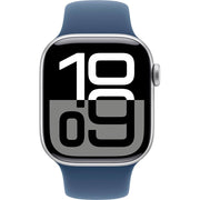 Apple Watch Gen 10 Series 10 42mm Silver Aluminum - Denim Sport Band MWWA3LW/A