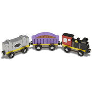 Melissa & Doug Wooden Train Cars 8-Piece Set