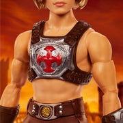 Mattel Barbie Signature Ken He-Man Collectible Doll with Battle Gear, Sword, Display Stand, Multicolor, 12.6 in, JJY03