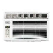 Black+Decker BD08WT6 Window Air Conditioner With Remote 8000 BTU Cools Up To 350Sq Ft Energy Efficient White