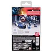 Hasbro Transformers Studio Series Barricade Deluxe Class 4.5-Inch Action Figure with 8 Accessories, Blue and Black, G1928