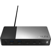 MSI Laptop Docking Station Gen2, USB-C 3.2 Gen2, 100W Power Delivery, Supports 3 External 4K UHD Displays, 5 USB Ports, Gigabit Ethernet, HDMI, DisplayPort, Headphone/Microphone Combo, 1P151E001