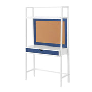 Build Your Own Furniture BY5636118664008 Kids Ladder Desk with Bulletin Board, Navy Blue/White