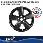 Coast to Coast Accents IWCIMP361BLK  Impostor Wheel Cover, Black