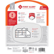 First Alert Interconnect Hardwired Smoke Detector with Precision Detection Ionization Sensor, 10-Year Sealed Battery Backup, White, 1 Pack SMI105-AC