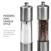 Cole And Mason Tap Stainless Steel Salt & Pepper Shaker Gift Set - SILVER ONE SIZE