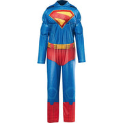 Rubies 1001910 SM Superman Costume for Boys, Muscle Chest Jumpsuit with Attached Gold Belt and Full-Length Cape, Blue, Small (6/7)