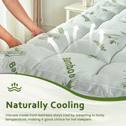 DHOLE B01-TKB-0CK California King Size 2-Inch Mattress Topper & Pad - 1200GSM Down Alternative Fill