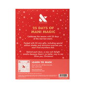 Olive & June 25 Days of Mani Magic Advent Calendar, Pink, 25 Mini Gifts Including Limited Edition Nail Polishes, Press-On Sets, Nail Care Tools