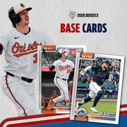 Topps 2026 Series 2 Baseball Mega Box, 14 Packs, 14 Cards Per Pack, Exclusive 1991 Crackle Foil Parallels
