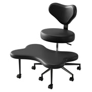 Pinmoco L501681C Ergonomic Cross Legged Swivel Chair w/Adjustable Height, Black