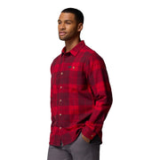 Columbia Pitchstone Heavyweight Flannel II Button-Down Shirt, Mountain Red Macro Buffalo Tartan, Regular Fit, 100% Cotton, Medium, 209768