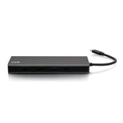 C2G USB-C 9-in-1 Dual Display Laptop Docking Station with Dual HDMI, Gigabit Ethernet, Five USB-A Ports, 3.5mm Audio, 60W Power Delivery, C2G54487