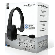 Blue Tiger Storm in Black Wireless Bluetooth Headset