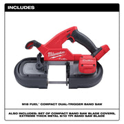 Milwaukee 2829S-20 M18 FUEL Compact Dual-Trigger Band Saw Bare Tool