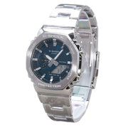 Casio G-Shock G-Steel Men's Sport Watch, Blue Dial, Octagonal Stainless Steel Bezel, Dual Analog-Digital Display, 200M Water Resistant, GM-2110D-2BDR